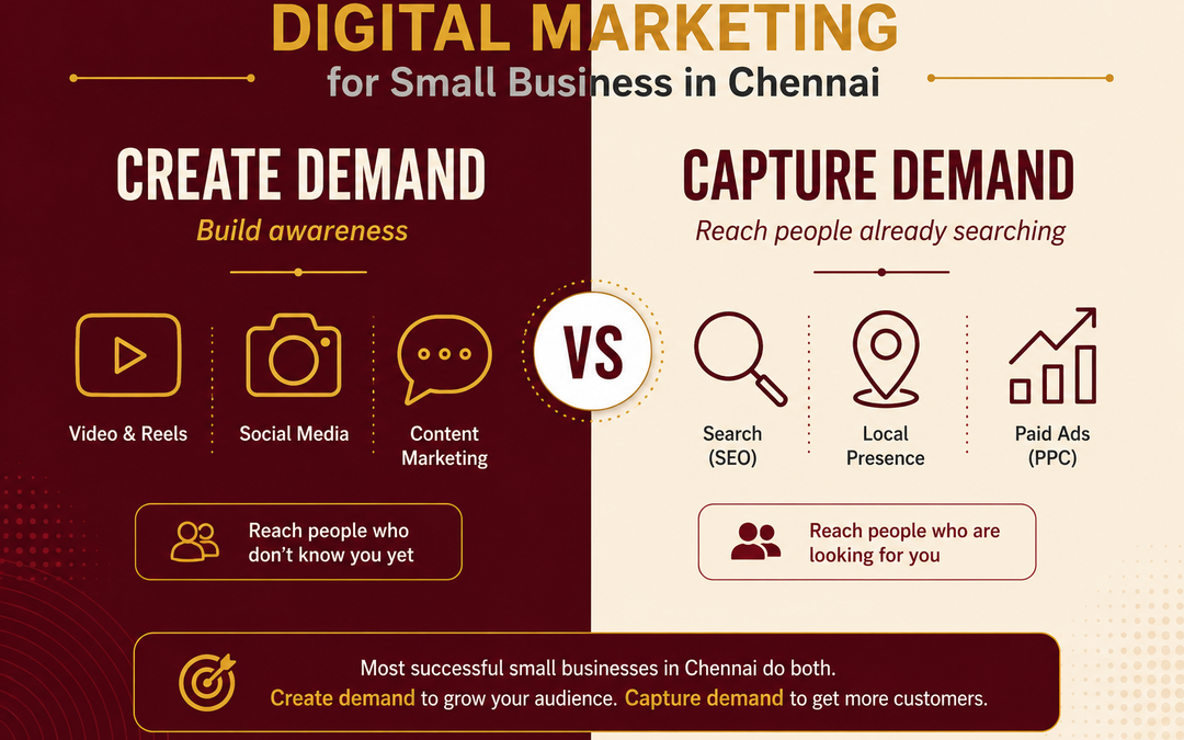 How to Do Digital Marketing for Small Business in Chennai: Create Demand or Capture It?